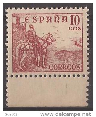 ES1045-LA851TV.España.Spa In Espagne CID Y GENERAL FRANCO 1949/53.(Ed 1045**) Sin Charnela LUJO. - Variedades & Curiosidades