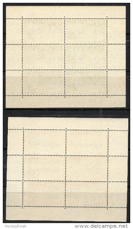 New Zealand 1957 - Health Stamps Miniature Sheets - Life Saving - Wmk Sideways MS762b VLHM/MNH Cat £6 SG2020 - Nuevos
