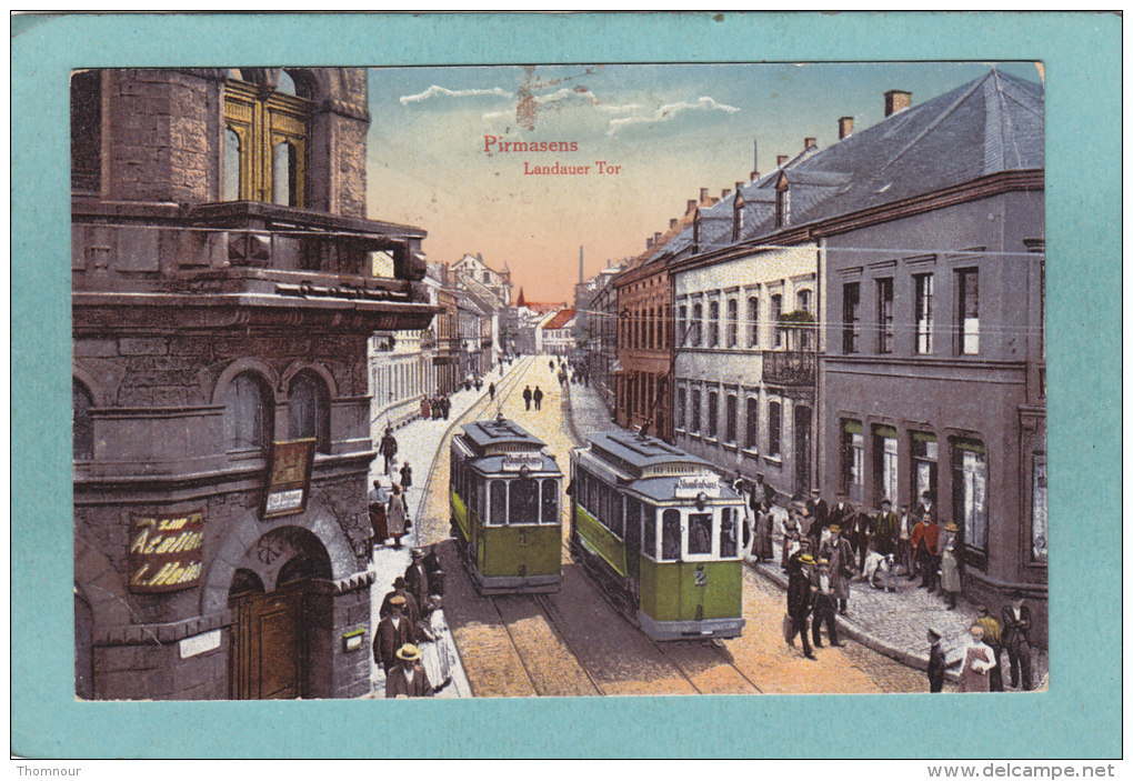 PIRMASENS  -  LANDAUER  TOR  -  1919  -  BELLE  CARTE   ANIMEE - - Pirmasens