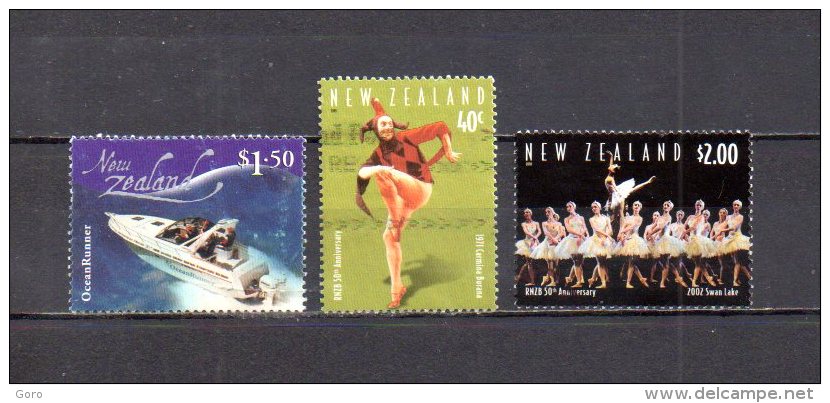 Nueva  Zelanda    2002-2003  .-    Y&T Nº   1951 - 1980 - 1984 - Used Stamps