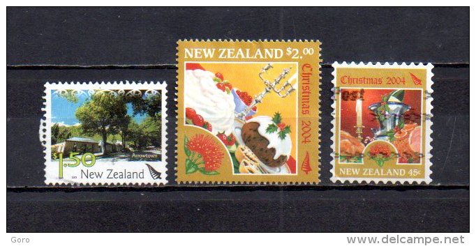 Nueva  Zelanda    2004  .-    Y&T Nº   2114 - 2121 - 2122 - Oblitérés