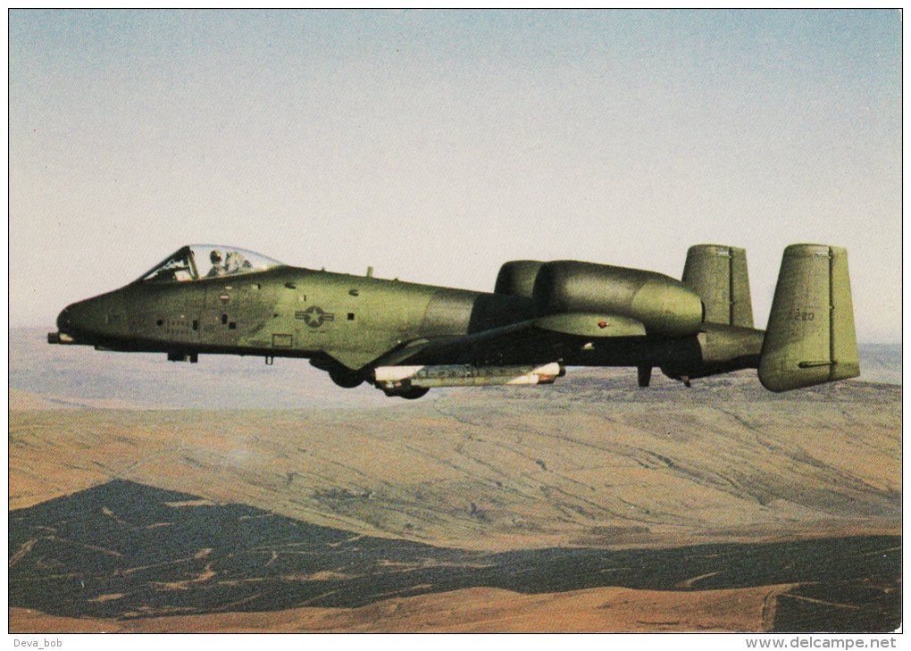 Aircraft Postcard USAF Fairchild A.10 Thunderbolt Benwater North Yorkshire - 1946-....: Moderne