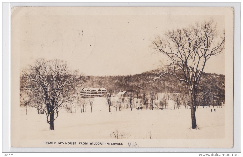 Eagle Mount House From Wildcat Intervale (New Hampshire) - Photo Postcard The Shorey Studio Gorham 1930 - Autres & Non Classés