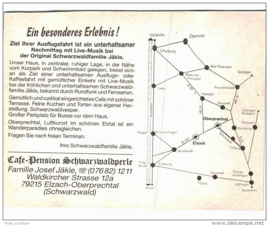 Allemagne - Elzach Oberprechtal - Cafe Pension Schwarzwaldperle - Elzach