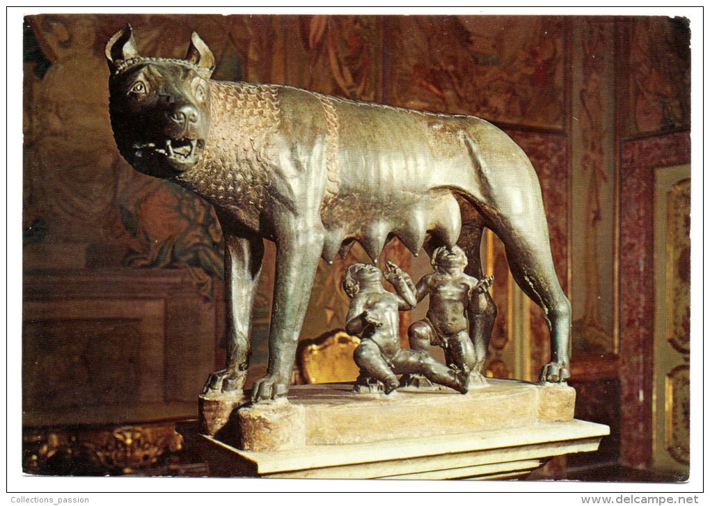 CP, PALAZZO DEI CONSERVATORI, Lupa Capitolina, Originale In Bronzo VI-V Sec. A.c., Voyagé En 1998 - Sculptures