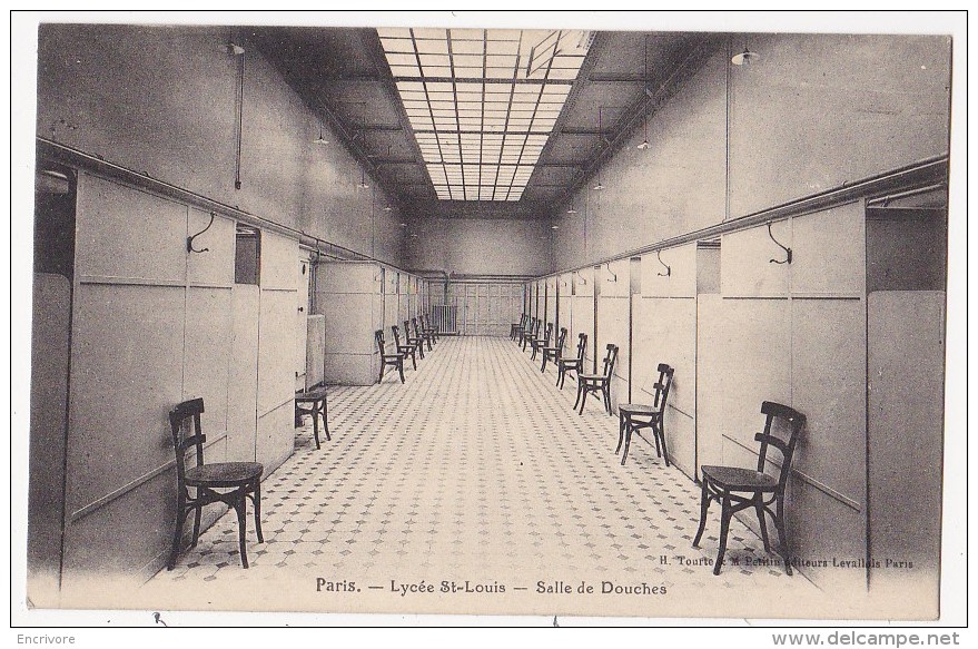 Cpa PARIS Lycée Saint Louis Salle De Douches - Ed Tourte Et Petitin - Enseignement, Ecoles Et Universités