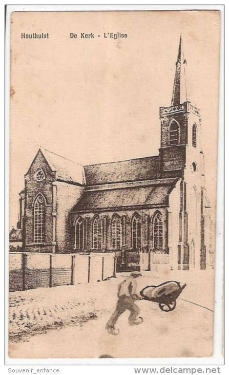 CPA Houthulst De Kerk L´ Eglise Flandre Occidentale Belgique - Houthulst