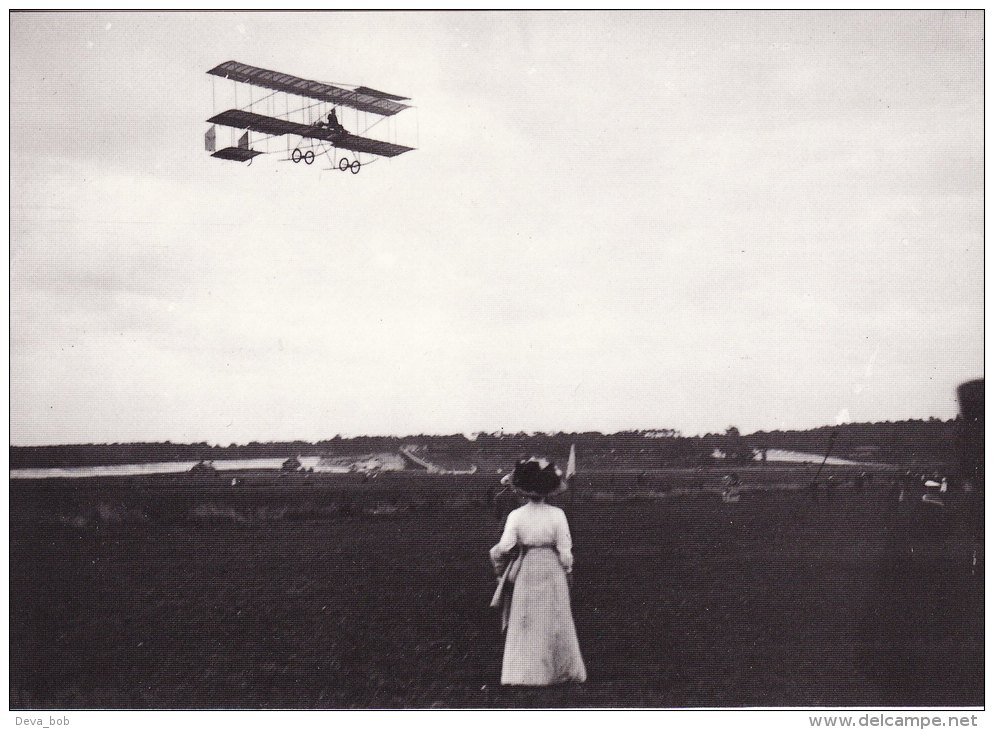 Aviation Photo Card Gustav Blondeau Farman Biplane Brooklands 1910 - Avions