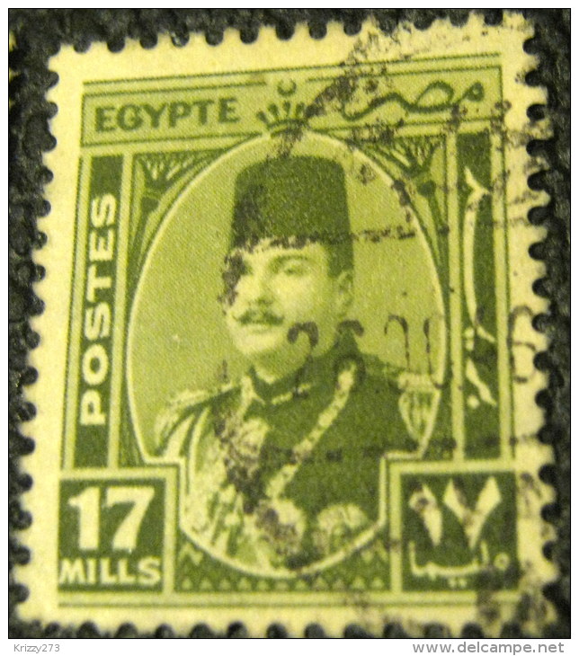 Egypt 1944 King Farouk 17m - Used - Used Stamps