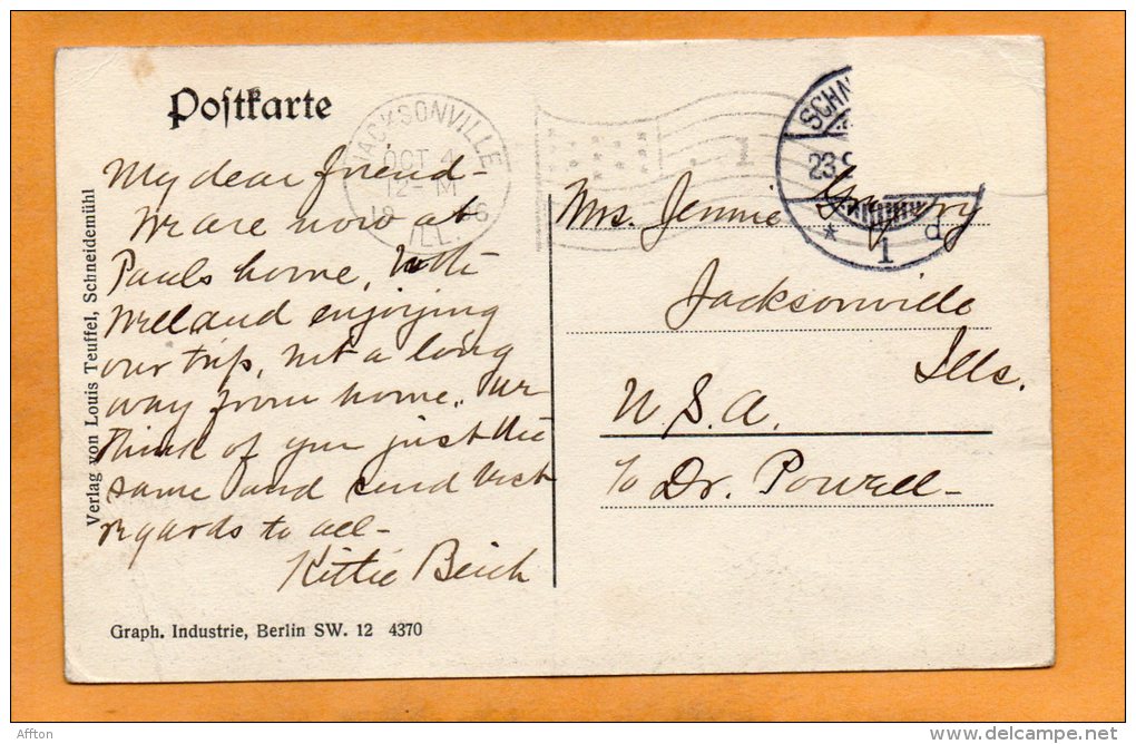 Pila Schneidemuhl Hammer See 1905 Postcard - Polonia