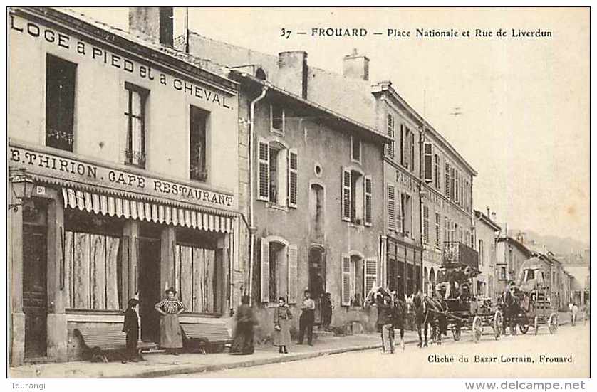 Août13 671 : Frouard  -  Place Nationale  -  Rue De Liverdun - Frouard