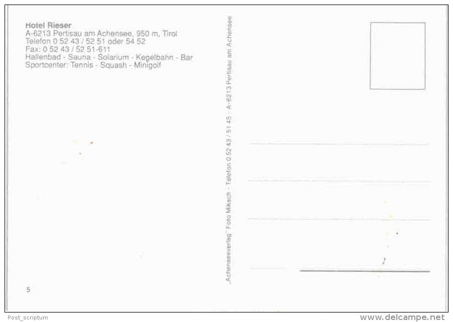 Autriche - Pertisau Hotel Rieser - Pertisau