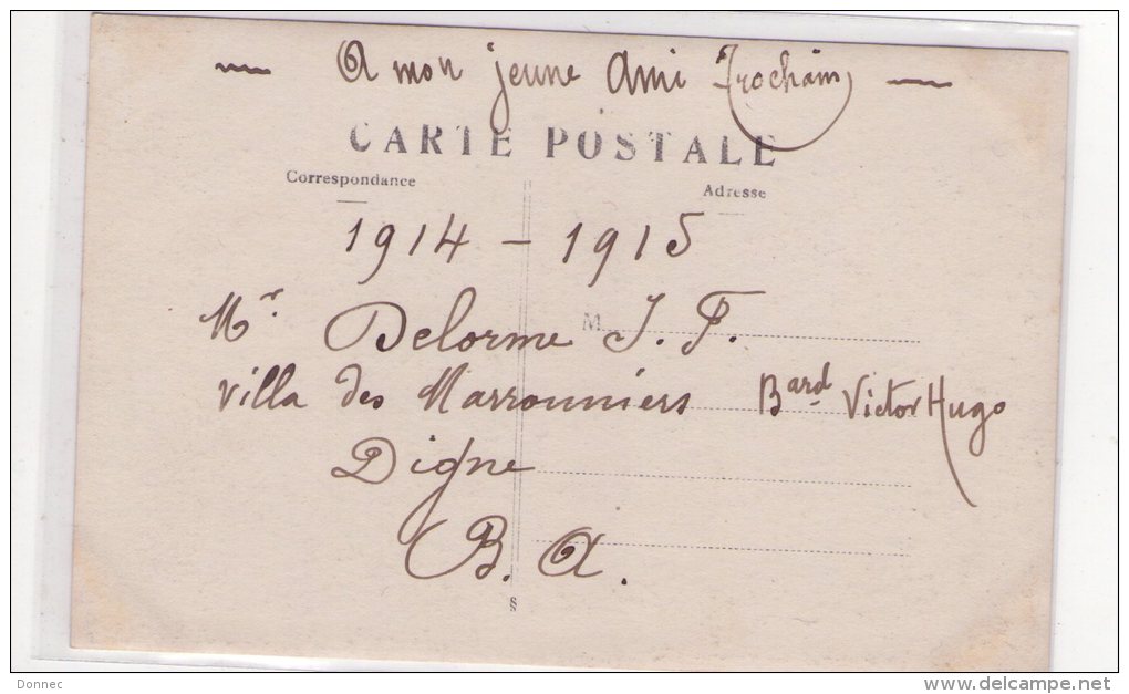 Digne, Carte-photo, Villa Des Marronniers, Bvard  Victor Hugo - Digne