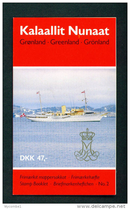 GREENLAND - 1990 Royal Yacht  4 X 0.25kr, 6 X 1kr And 10 X 4kr  Complete Booklet As Scans - Carnets