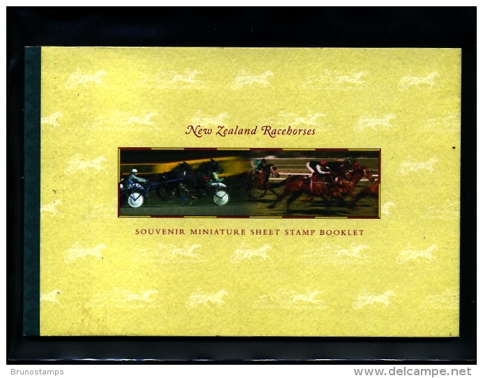 NEW ZEALAND - 1996  RACEHORSES  PRESTIGE  BOOKLET  MINT NH - Booklets