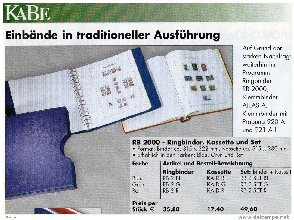 Teil 8 Vordruck-Album Deutschland 1995-1999 wie neu 190€ KABE BI-collect ohne Falz einzeln im Komplett-Album BRD 1949/04