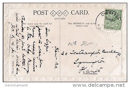 POSTAL HISTORY - SKELETON CANCELLATION - CHERITON. DATE UNCLEAR - Postmark Collection