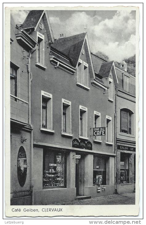 Clervaux (Klierf) - Café Et Salon De Coiffure Geiben (Grand'Rue) - Clervaux