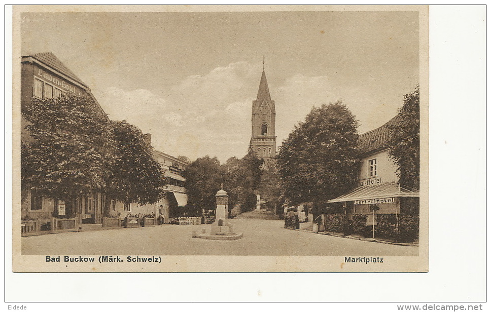 Bad Buckow Mark Schweiz  Marktplatz Central Hotel Edit 1931 Meyerheim  1936 - Buckow