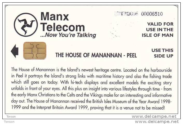 Isle Of Man, MAN 151, 5 £,House Of Manannan, 2 Scans. - Man (Ile De)