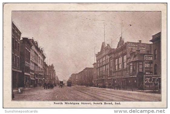 Indiana South Bend North Michigan Street 1912 - South Bend