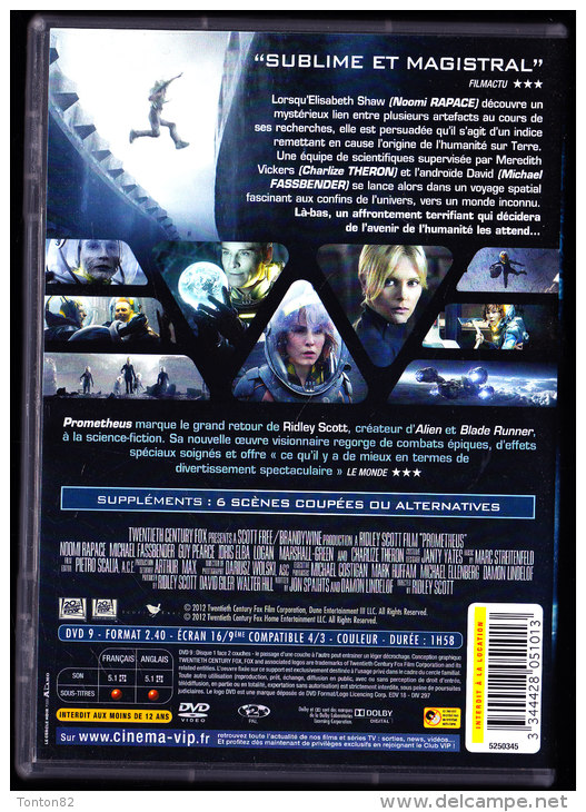 PROMETHEUS - Film De Ridley Scott - Naomi Rapace . - Sci-Fi, Fantasy