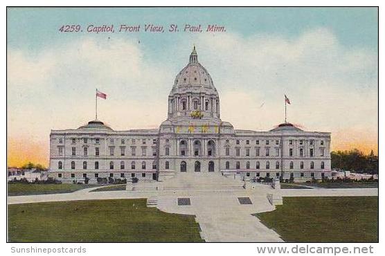 Minnesota Saint Paul Capitol Front View - St Paul