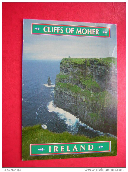 CPM  IRELANDE  CLIFFS OF MOHER  IRELAND   CO  CLARE    VOYAGEE  1998  TIMBRE OISEAU - Clare