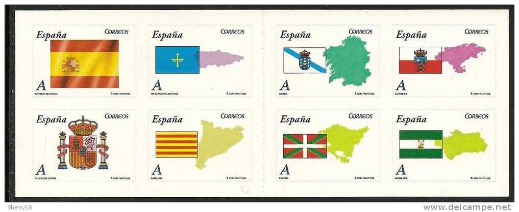 2009-ED. 4446 A 4453 CARNET AUTONOMÍAS-NUEVO - Blocs & Feuillets