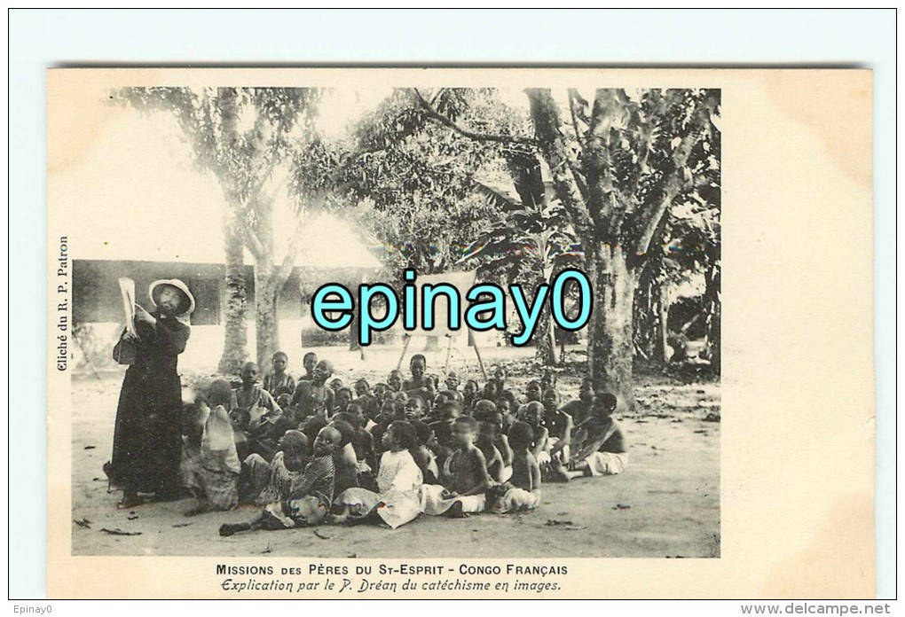 Br - CONGO FRANCAIS - Explication Par Le P. Dréan Du Catéchisme En Images - Cliché Patron - Congo Français