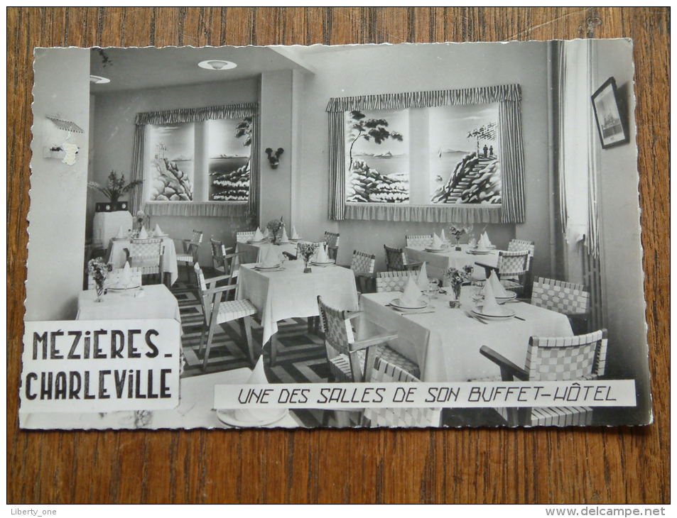Une Des Salles De Son Buffet - Hôtel ( Mézières - Charleville / Conc. H. Auffret) Anno 19?? ( Zie Foto Voor Details ) !! - Hotels & Restaurants