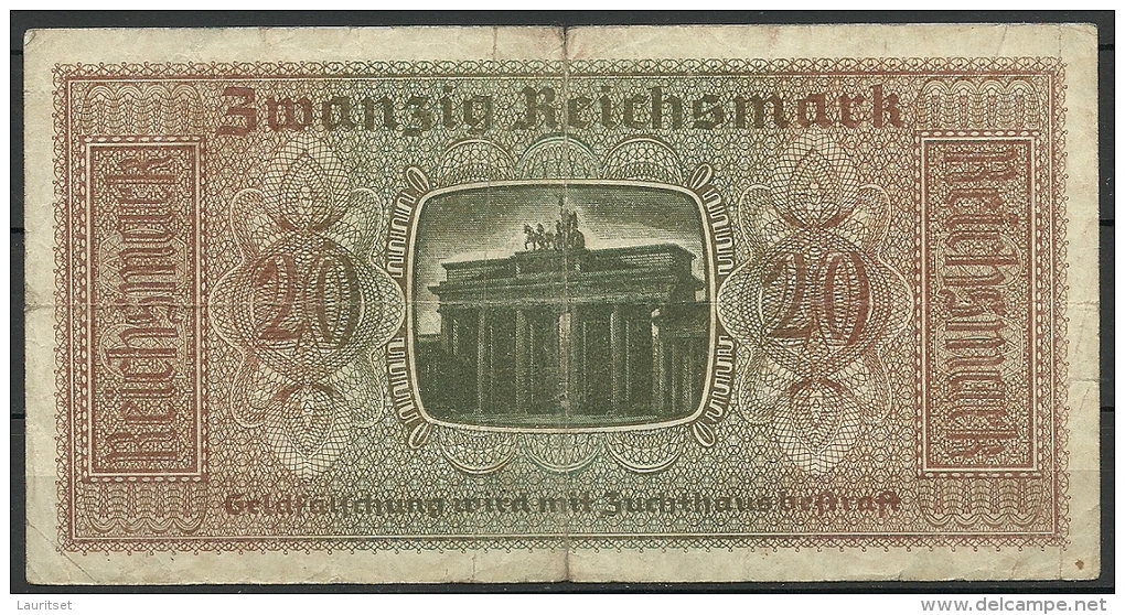 Deutschland Occupation Bank Note 20 Reichsmark Serie C - 2° Guerre Mondiale