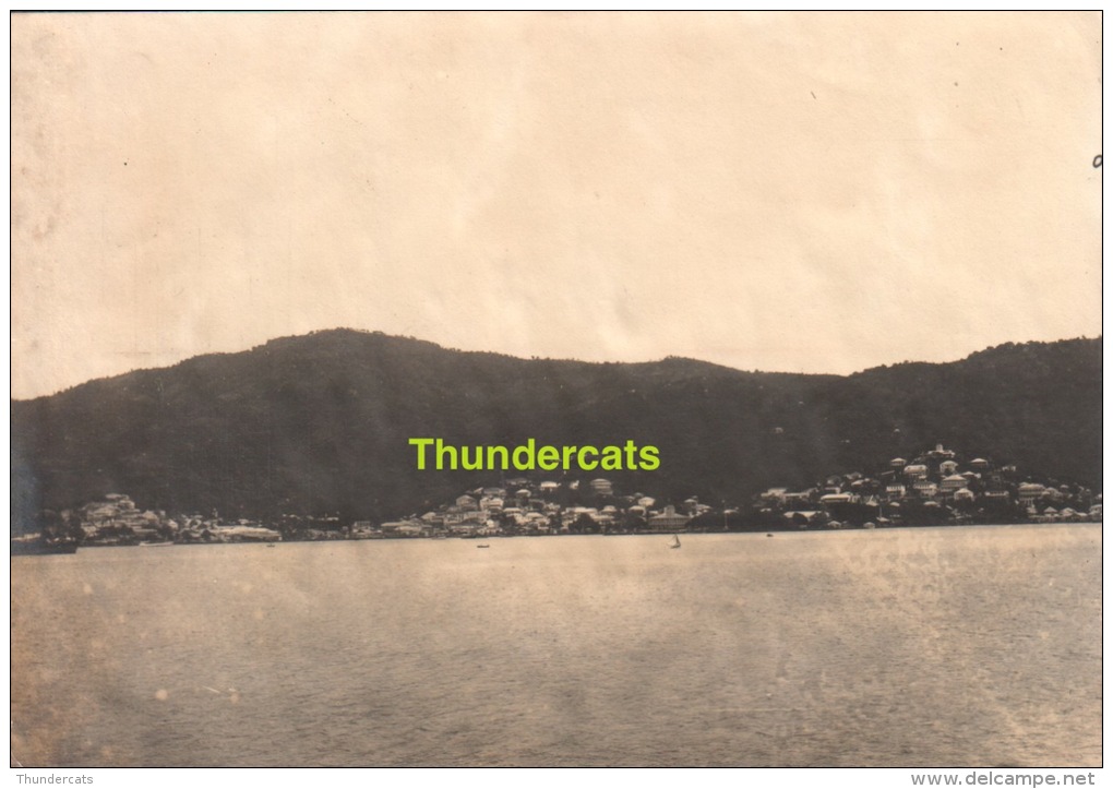 VINTAGE PHOTO UNITED STATES VIRGIN ISLAND SAINT THOMAS  ** +/- 1900 ** ANCIENNE PHOTO  AMERIQUE ILE SAINT THOMAS - Anciennes (Av. 1900)