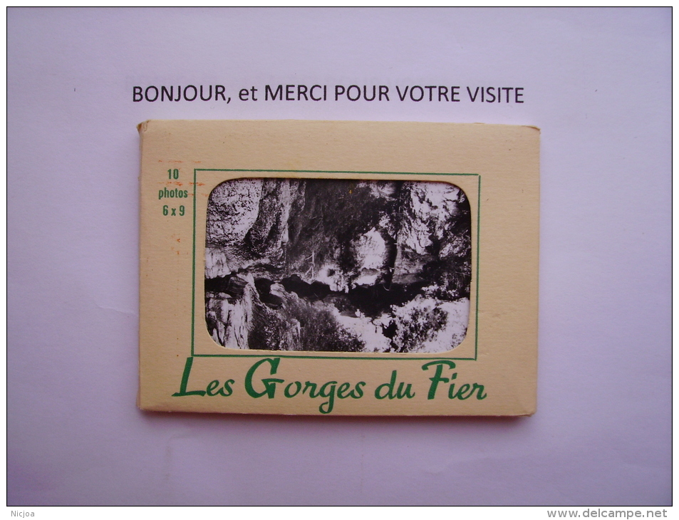 Cp  Carnet De 10 Photos  Les Gorges Du Fier  74 - Autres & Non Classés