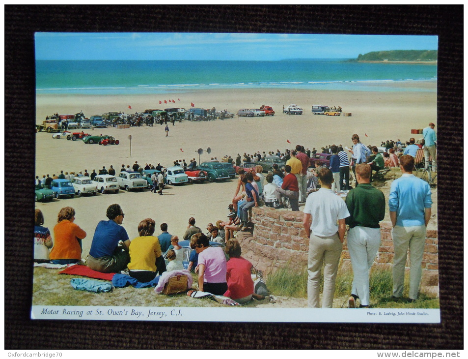 Jersey , Motor Racing , St. Ouen ´ S Bay , Courses De  Voiture Automobile Sur La Plage - Autres & Non Classés