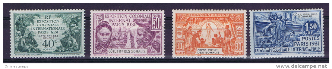 Cote Somalis, Yv 137 - 140. MH/* - Neufs