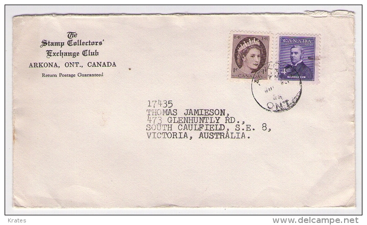 Old Letter - Canada - Airmail