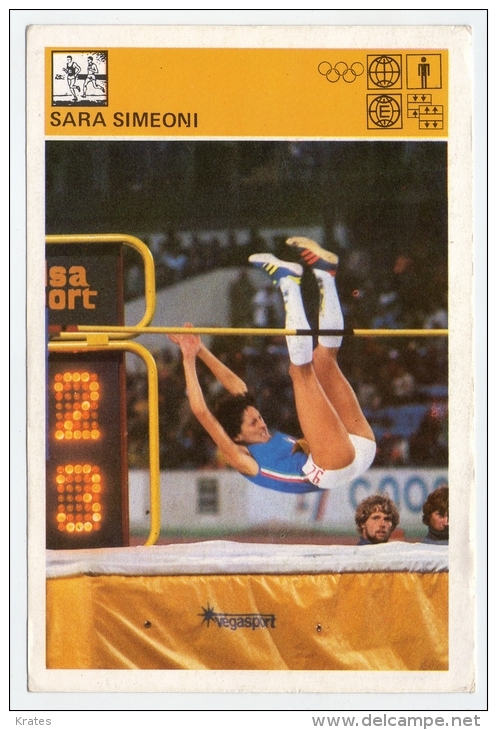 Svijet Sporta Cards - Sara Simeoni   89 - Leichtathletik