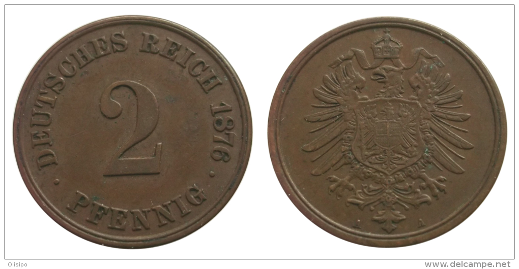 2 Pfennig 1876 A (German Empire) - 2 Pfennig