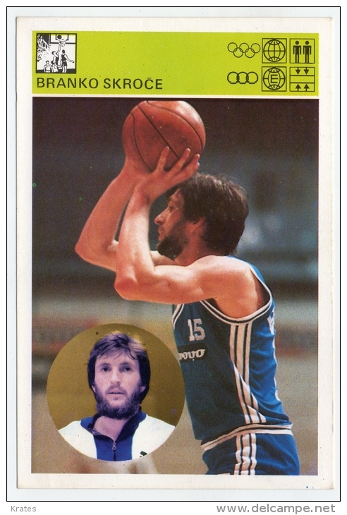 Svijet Sporta Cards - Branko Skro&#269;e    133 - Basket-ball