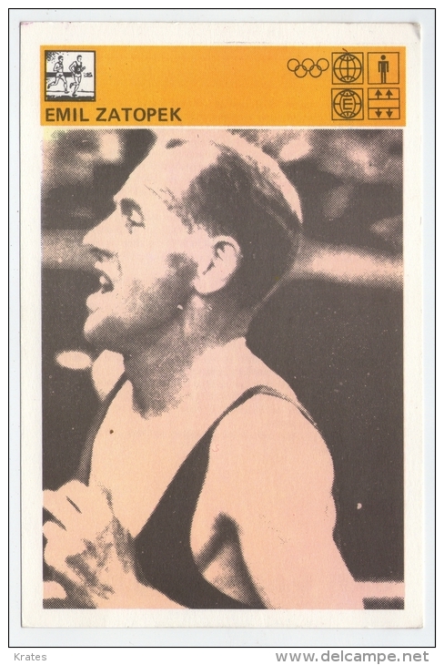 Svijet Sporta Cards - Emil Zatopek    203 - Athletics