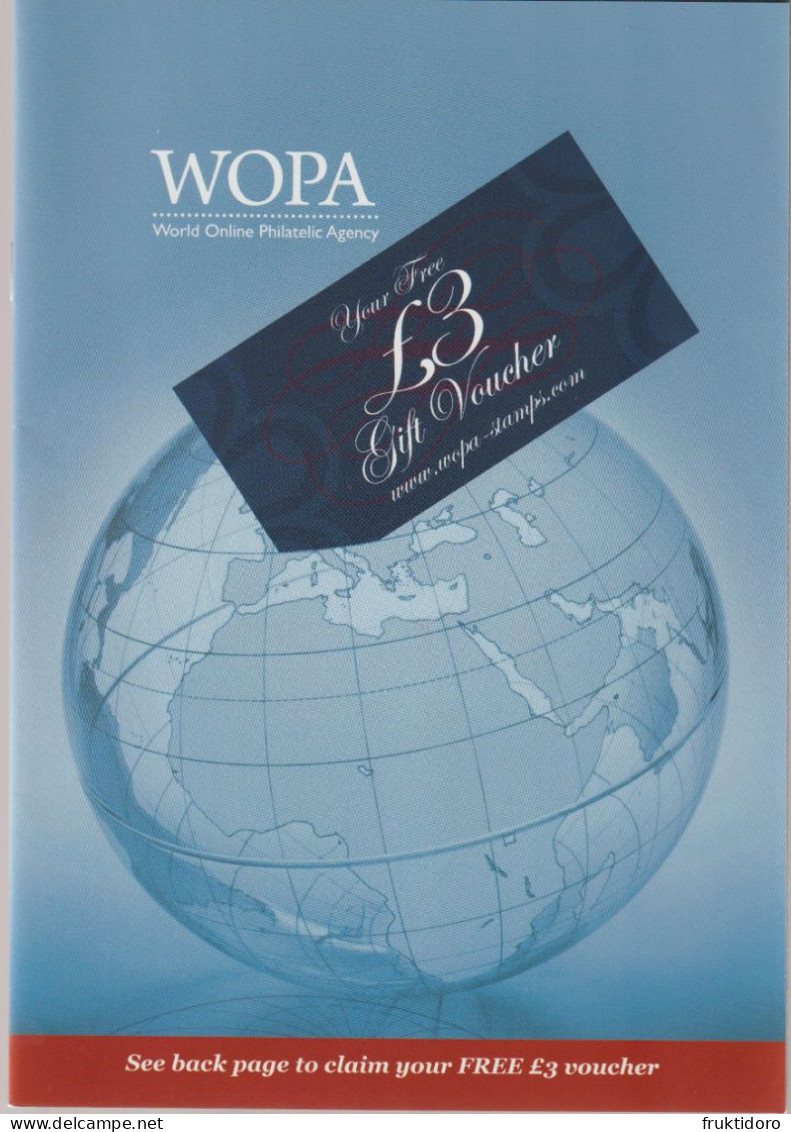 WOPA Brochure 2011 About Stamps In Aland - Alderney - Denmark - Faroe Islands - Gibraltar - Jersey - Portugal - Books On Collecting