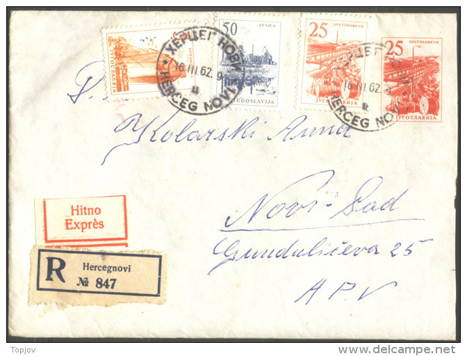 YUGOSLAVIA - JUGOSLAVIA - PS  Mi. U44 - ELECTRIC FACTORY - RECOM.EXPRES - 1961 - Postal Stationery