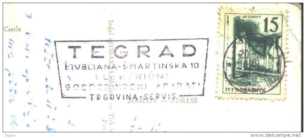 YUGOSLAVIA - JUGOSLAVIA - SLOVENIA - TEGRAD ELECTRIC APPLIANCES - FLAM - 1961 - Postal Stationery