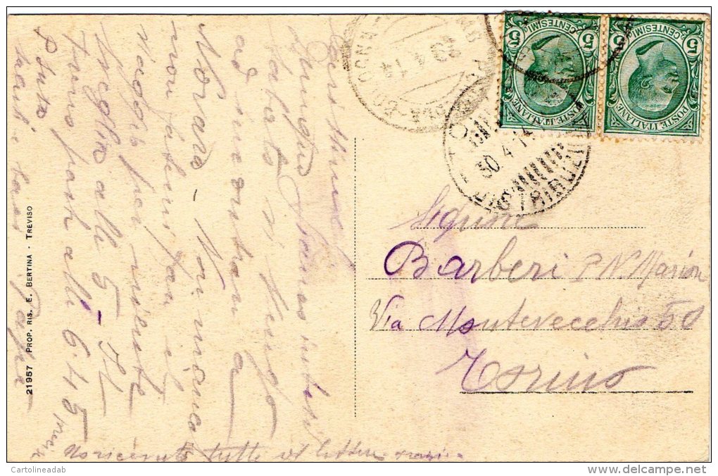 [DC8184] TREVISO - CORSO VITTORIO EMANUELE - Viaggiata - Old Postcard - Treviso