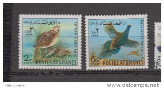 Afghanistan YV 692; 694 N 1970 Caille Faisan - Gallinacées & Faisans