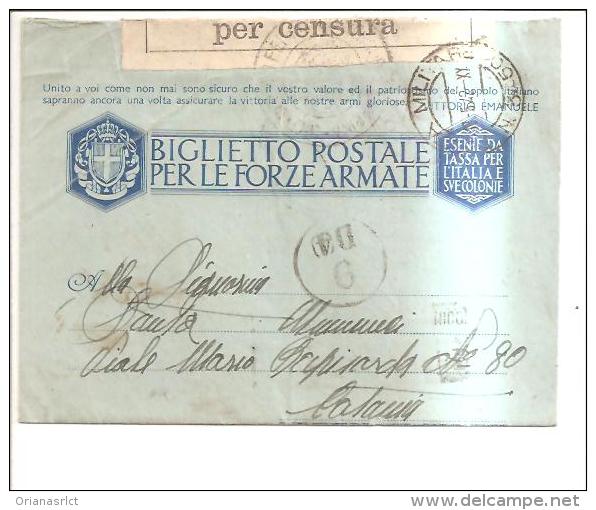 69868) Biglietto Postale In Franchigia Con Bollo Posta Militare 3050  Del 17/05/1942 - Portofreiheit