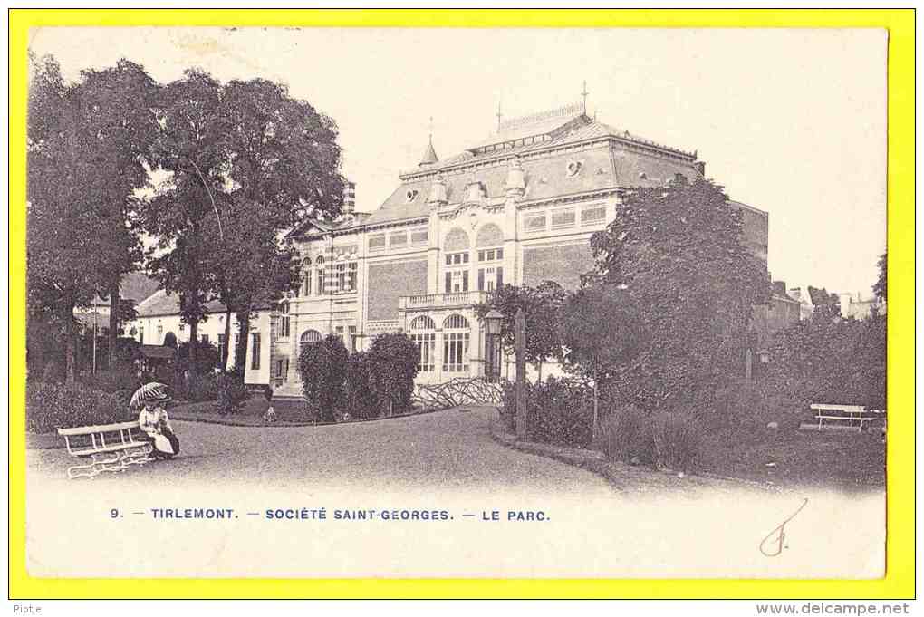 * Tienen - Tirlemont (Vlaams Brabant - Bruxelles) * (Phot H. Bertels, Nr 9) Société Saint Georges, Le Parc, TOP CPA Rare - Tienen