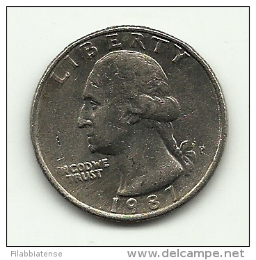 1987 - Stati Uniti Quarto Di Dollar P     ------- - 1932-1998: Washington