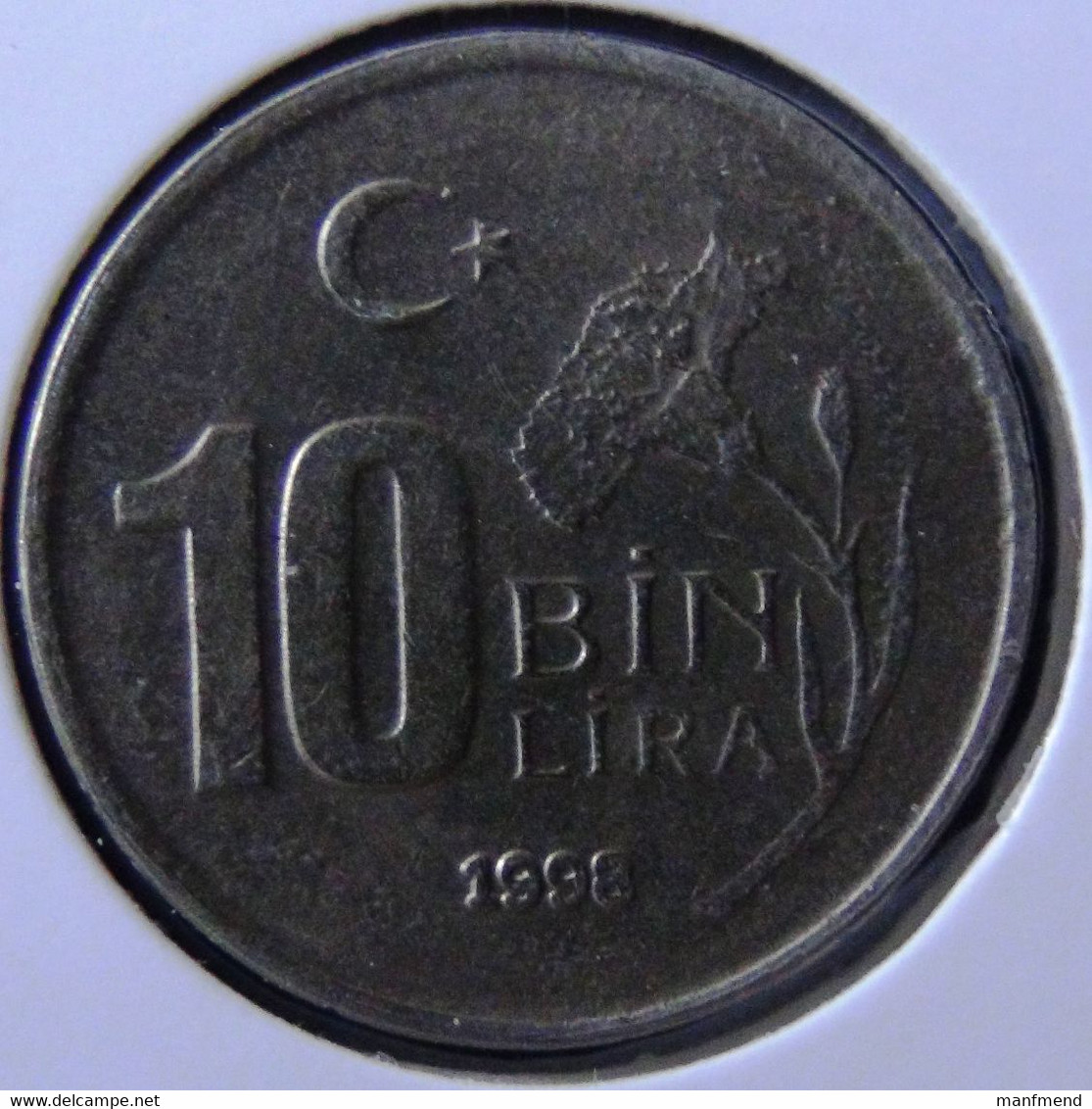 Turkey - 1998 - 10.000 Lira - KM.1027.3 - XF - Look Scans - Türkei